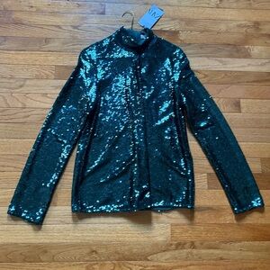 Zara Emerald Sequin Tunic